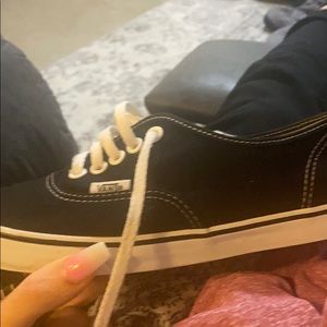 Low top vans black women size 8.5